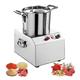 Electric Meat Vegetable Nuts Cutting Machine,Commercial Food Processor, 6L Multifunctional Food Cutter Tool,950W Automatic Food Processor,1400 RPM Stainless Steel Food Grinder Machine 15L