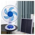 DHNDSDP Self-contained Night Light Solar Outdoor Fan 3-speed Wind Speed Adjustable Floor Fan 5-blade Fan Wide-angle Air Delivery Camping Fan Floor/desktop Dual-purpose Floor Fan Lasts for 7-9 Hours