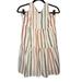 American Eagle Outfitters Dresses | American Eagle Halter Multicolor Striped Lined Dress Size Medium | Color: Cream | Size: M