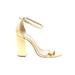 Schutz Heels: Gold Shoes - Women's Size 6