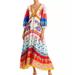 Anthropologie Dresses | Farm Rio Garden Maxidress | Color: Red/White | Size: L