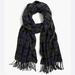 J. Crew Accessories | J. Crew Classic Plaid Green Navy Fringe Scarf | Color: Blue/Green | Size: Os