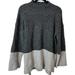 Michael Kors Sweaters | Michael Kors Wool Cotton Blend Colorblock Mock Turtleneck Size L | Color: Gray | Size: L