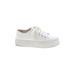 Steve Madden Sneakers: White Solid Shoes - Women's Size 10 - Almond Toe