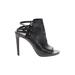 Vince Camuto Heels: Black Print Shoes - Women's Size 6 1/2 - Open Toe