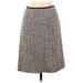 Rebecca Moses Casual Skirt: Gray Color Block Bottoms - Women's Size 40