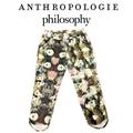 Anthropologie Pants & Jumpsuits | Anthropologie Philosophy Floral Pullon Pants Elasticize Waistband &Side Pockets | Color: Pink/White | Size: S