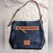 Dooney & Bourke Bags | Dooney & Bourke Pebbled Leather Shoulder Bag Blue And Brown | Color: Blue/Brown | Size: Os