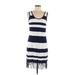 Tommy Bahama Casual Dress Scoop Neck Sleeveless: Blue Stripes Dresses - New - Women's Size Medium