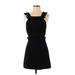 Zara Casual Dress: Black Solid Dresses - Women's Size X-Small