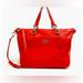 Coach Bags | Coach Colette Pebbled Leather Satchel Crossbody - Cardinal Red | Color: Red | Size: Os