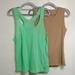 Under Armour Tops | Bundle Of 2 Tank Tops, 1 Green Under Armour And 1 Tan, Sz L | Color: Green/Tan | Size: L