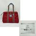 Coach Bags | Coach Hampton Weekend Womens Red Nylon Tote Lg Shoulder Bag L2k-5071 Coa | Color: Blue/Red | Size: 17" X 6" X 11"