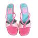 Lilly Pulitzer Shoes | Lilly Pulitzer Pink Kitten Heel Sandals - Size 6 | Color: Pink | Size: 6