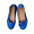 Anthropologie Shoes | Anthropologie Innova Ruffled Espadrilles Suede Shoes Blue Size/38 Us 6 | Color: Blue | Size: 6