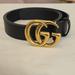 Gucci Accessories | Gg Marmont Black Wide Belt Woman/Men | Color: Black | Size: 90