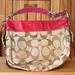 Coach Bags | Coach Bag With Canvas And Leather Trim | Color: Red/Tan | Size: Os