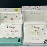 Disney Jewelry | Disney, ‘Silver Minni’ Necklace/Earrings (Pearls) Set. 16+2”. Nwt | Color: Gold/Silver | Size: Os