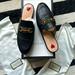Gucci Shoes | Gucci Ribbon Mule W/ Box & Dustbags | Color: Black/Gold | Size: 37.5eu