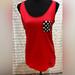 Disney Tops | Like New! Authentic Disney Minnie Mouse Tank With Adorable Back Bows For Women | Color: Red | Size: M