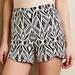 Anthropologie Shorts | Anthropologie Cartonnier Gray Scalloped Hem Printed Shorts | Color: Gray/White | Size: S