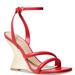 Michael Kors Shoes | Michael Kors Nadina Ankle-Strap Wedge Sandals | Color: Red | Size: 8.5