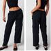 Free People Pants & Jumpsuits | Free People Womens Tahiti Cargo Pants Black Size Medium Midrise Utility Casual | Color: Black | Size: M