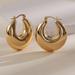 Anthropologie Jewelry | Anthro Thick Puffy Mini Hoop Earrings Gold | Color: Gold | Size: Os