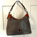 Dooney & Bourke Bags | Dooney & Bourke Gray Embossed Lizard Shoulder Bag | Color: Brown/Gray | Size: Os