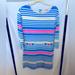 Lilly Pulitzer Dresses | Blue And Pink Striped Long Sleep Tshirt Dress | Color: Blue/Pink | Size: Xs