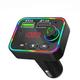 Bluetooth-FM-Transmitter mit Upgrade Ihres Auto-Audiosystems und Dual-USB-Ladegerät mit 7-farbiger LED-Hintergrundbeleuchtung