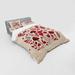 Ambesonne Rustic Bedding Set & Ruby Champagne Polyester in Red/White | California King Duvet Cover + 3 Additional Pieces | Wayfair