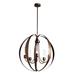 Hubbardton Forge Pomme 5 - Light Outdoor Pendant Glass/Aluminium/Metal in Brown | 29.1 H x 30.4 W x 30.4 D in | Wayfair 364201-1062