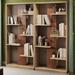 STAR BANNER 73.23" H x 70.87" W Solid Wood Standard Bookcase Wood in Brown | 73.23 H x 70.87 W x 12.6 D in | Wayfair 01LSF38OQ8MFCZJNV