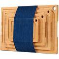 KOVOME 4-Piece Extra Large Bamboo Cutting Boards Set For Kitchen, Heavy Duty Cutting Board w/ Juice Groove, Bamboo Chopping Board Set | Wayfair