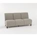 Lesro Siena Lounge Reception 3 Seat Tandem Seating No Center Arms Manufactured Wood in Gray | Wayfair SN3101.FWL-01PPCL