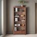 RARLON All Solid Wood Bookcase Red Oak Bookcase Storage Bookcase Wood in Brown | 74.8 H x 33.4 W x 12.6 D in | Wayfair 05YQ38IPLGBXD8BE