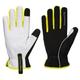 Portwest A776 Black/Yellow Elastic, Goatskin, Nylon, Polyester Mechanic Gloves, Size S