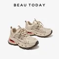 BEAUTODAY Casual Sneakers donna Air Mesh Sick Sole punta tonda Lace-up colori misti 2024 primavera