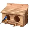 Petit nichoir extérieur en bois pour oiseaux de perroquet nichoir de jardin fournitures pour