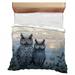 VisionBedding Owls at dusk Bedding Bird Comforter Twilight watchers in Black/Gray/White | Queen Comforter | Wayfair VB-CO3-131-94185-12120