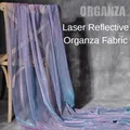 Tissu Organza réfléchissant au Laser au mètre pour vêtements robes bricolage couture