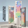 Tastiera meccanica da gioco K82 retroilluminazione a LED tastiera cablata USB a 94 tasti per tastiera da ufficio per Computer Desktop PC portatile per Notebook