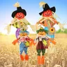 Harvest spaventapasseri durevole bambola di paglia autunno autunno in piedi spaventapasseri per