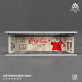 Timemmicro + MoreArt 1:64 Old coca-cola paint light version garage assembly scene