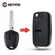 EllYYOU-Coque de clé à distance pliable modifiée à 2 boutons coque de clé rabattable pour