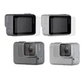 Verre trempé housse de protection pour GoPro Go pro Hero 5/6/7 noir argent blanc Sport caméra