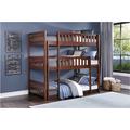 Harriet Bee Bambie Dark Cherry Youth Triple Twin Bunkbed Twin 4 Piece: Bed, Dresser, Mirror, Nightstand Wood in Brown | Wayfair