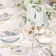 75Pcs Simple Table Numbers Card Greenery Eucalyptus Flower Golden Frame Place Cards for Wedding