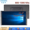 23.8 Inch 1000 Nits Industrial Open Frame Monitor 1920*1080 IPS Screen HDMI DVI VGA BNC Display With